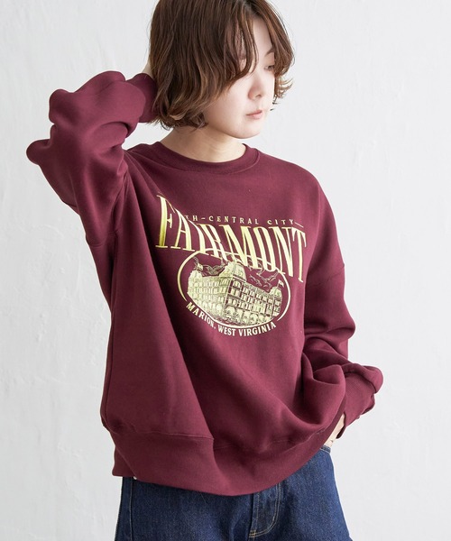 a(nue)² ロリポップデザインTシャツとトレーナー 体育係 おもしろトレーナー スウェット 裏パイル AW-OMO0250-TR-PIL
