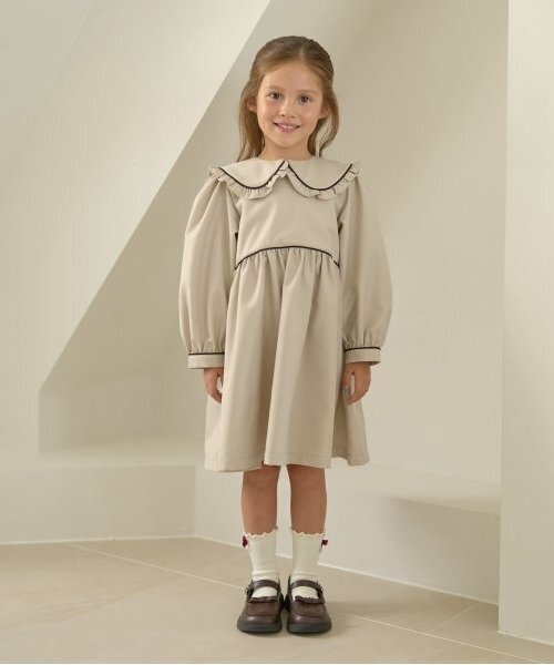 ワンピース 「オケージョン」外せる衿付きワンピース キッズ 子供服