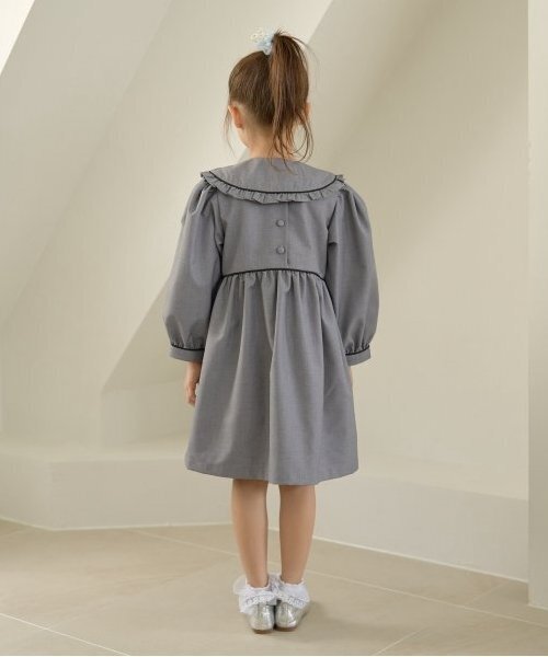 新品未使用　june littlecloset オケージョン ワンピース 100 ワンピース 「オケージョン」外せる衿付きワンピース キッズ 子供服