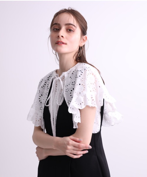 SNOW DOT JACQUARD TOPS(1 BLACK): CLANE: WOMENS｜ STUDIOUS