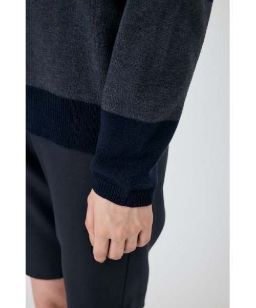 ニット セーター RUGGER KNIT トップス レディース MOUSSY（マウジー）の「RUGGER KNIT トップス（ニット/セーター