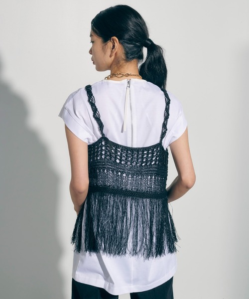 「PUBLIC TOKYO」 キャミソールブラウス FREE ブラック レディース PUBLIC TOKYO 「PUBLIC TOKYO」 キャミソールブラウス FREE