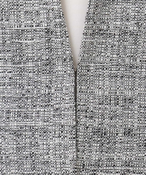 新品　MICHEL KLEIN ノーカラーツイードジャケット　Lサイズ　ラメ ノーカラーファンシーツイードジャケット/セットアップ対応