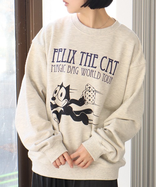 上品な CORPUS TOKYO トレーナー スウェット 「FELIX THE CAT トップス