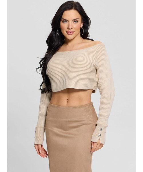 ニット セーター ROSALIA Ls Cover Shoulder Sweater ニット セーター レディース