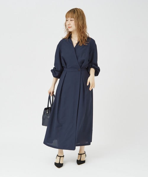 【美品　Rouje Paris カシュクールワンピース　サイズ36】 Rouge vif（ルージュ ヴィフ） ワンピース カシュクールワンピース