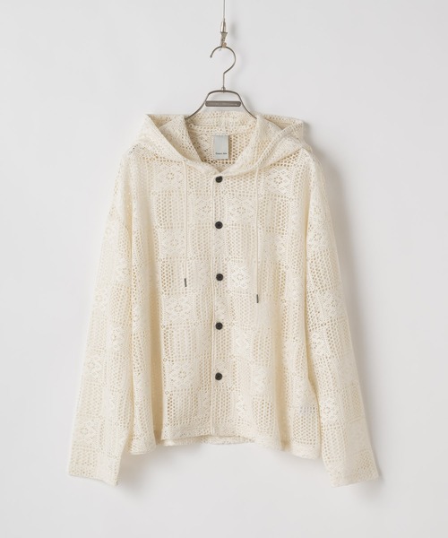 【Casper John】 Lace parka/レースパーカー Casper John パーカー Lace parka/レースパーカー メンズ