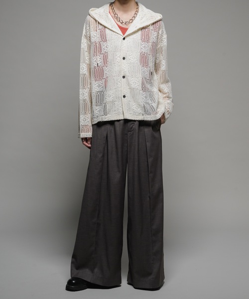 Casper John パーカー Lace parka/レースパーカー メンズ