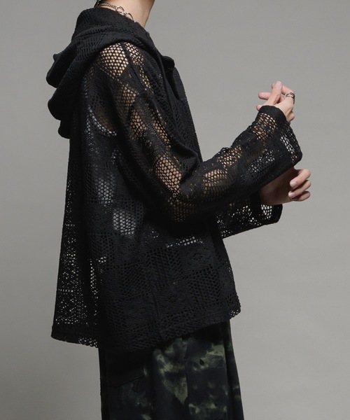Casper John パーカー Lace parka/レースパーカー メンズ