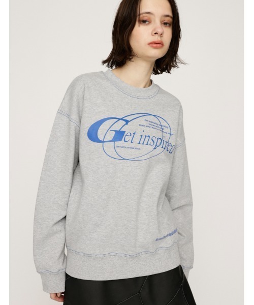 トレーナー スウェット FRONT PRINT SW TOPS　フロント プリント スウェット トップス レディース