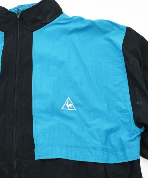 90s古着ルコックスポルティフ ナイロンジャケット ワンポイントロゴ刺繍XL le coq sportif ナイロンジャケット 「ヴィンテージ古着」90's