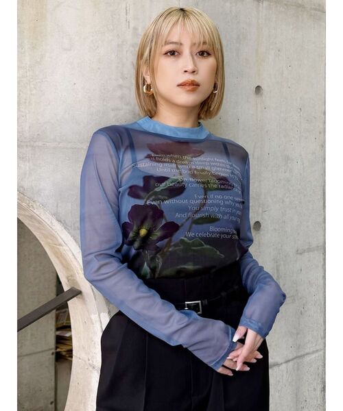 MURUA - MURUA プリント  Tシャツ 楽天市場】MURUA (ムルーア) テクノプリント Tシャツ