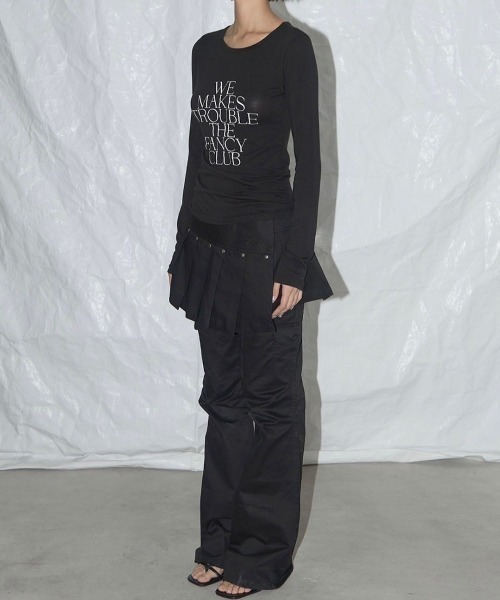 Tシャツ・カットソー FANCY CLUB WE MAKES TROUBLE LONG SLEEVE 5BMM205 FANCY CLUB】WE MAKES TROUBLE LONG SLEEVE / 【ファンシー
