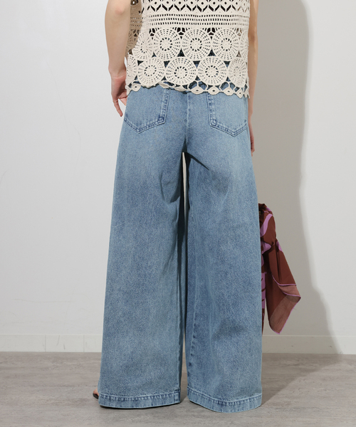 JOURNAL STANDARD relume C/R デニムワイドギャザー JOURNAL STANDARD relume ジーンズ デニム デニムパンツ C/R