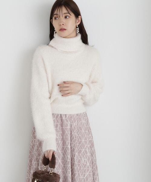 「PROPORTION BODY DRESSING」 タートルネックニット FREE ブルー レディース_画像6