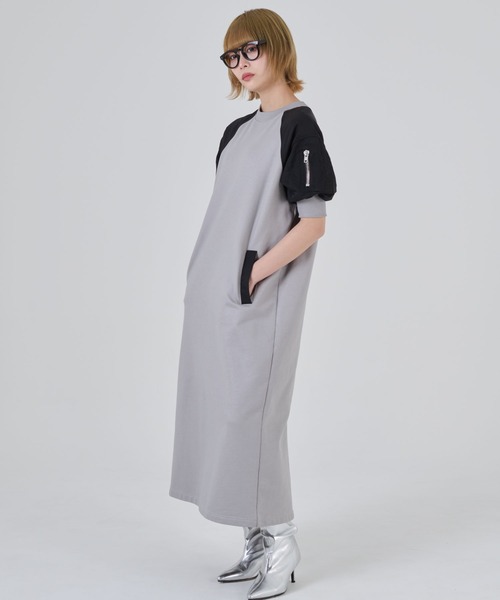 ワンピース Ma.K.R THEODORIC.dy（セオドリックディ） ワンピース MA-1切替ワンピース