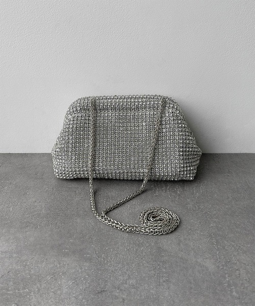LOWO クラッチバッグ パーティーバッグ グリッター 2wayバッグ