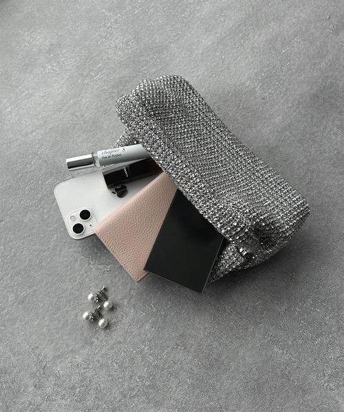 LOWO クラッチバッグ パーティーバッグ グリッター 2wayバッグ