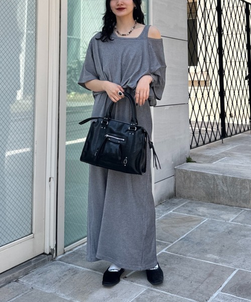 交渉可能❣️新品　USA製インポート　カシュクール　バルーンワンピース JEANASIS ワンピース ハイショクリブカットバルーンワンピース