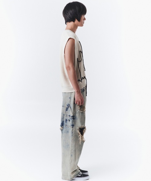 「OY」 Vネックニット FREE ブラック メンズ_画像5