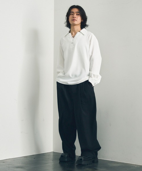 Shoowtime（ショウタイム） ポロシャツ Skipper long sleeve pullover