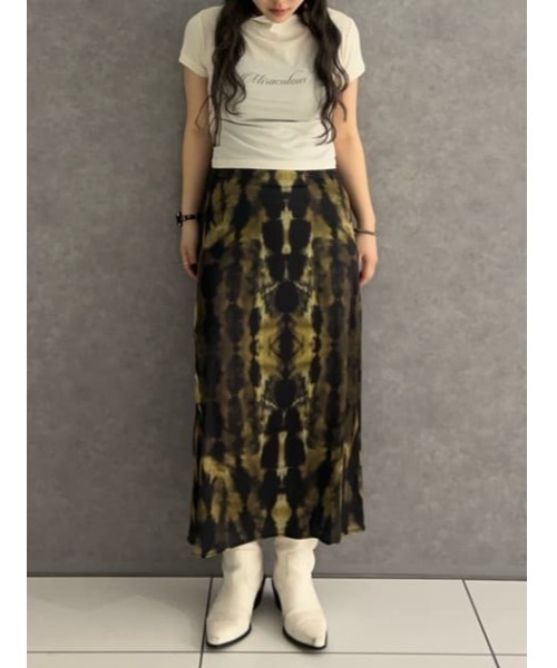 ★今季夏人気完売★新品タグ付き★ LAGUAGEM タイダイ柄ロングスカート S LAGUA GEM | TIE DYE ロングスカート (スカート(ミディアム