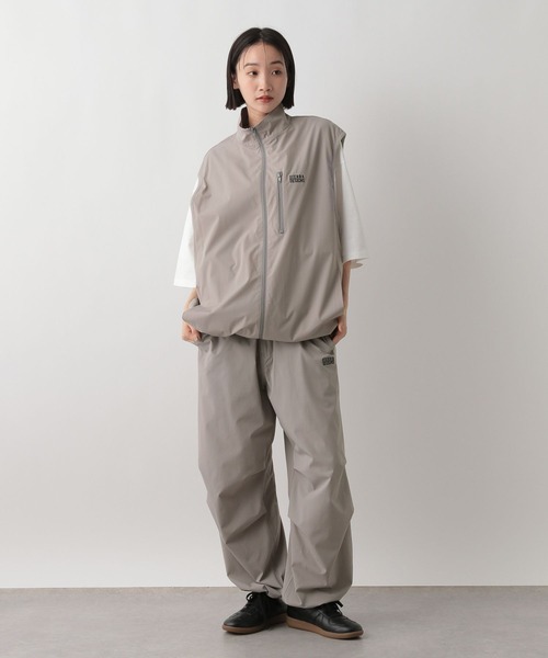 ベスト+ジレ INSCRIRE boil washer sleeveless jacket WETTEMPT ベスト ジレ STAND NECK NYLON VEST / スタンドネック