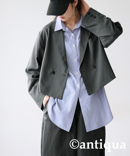 [antiqua] tailored jacket P черный женский 