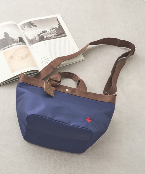 「BEVERLY HILLS POLO CLUB」 2WAYバッグ ベージュ BEVERLY HILLS POLO CLUB Beverly Hills Polo Club