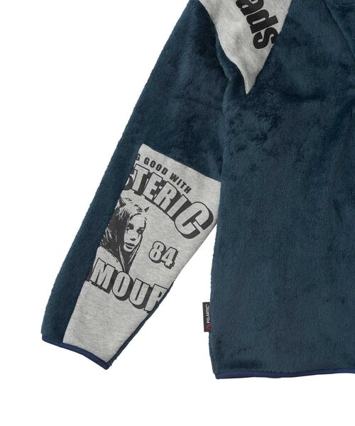 HYSTERIC GLAMOUR ネイビー ブルゾン HYSTERIC GLAMOUR（ヒステリックグラマー） ジップアップブルゾン X