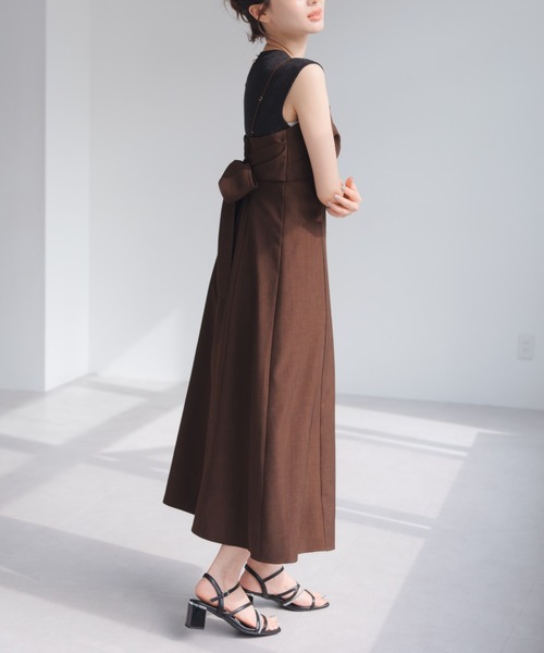 MISCH MASCH ワンピース 2025春夏新作 バックリボンキャミ