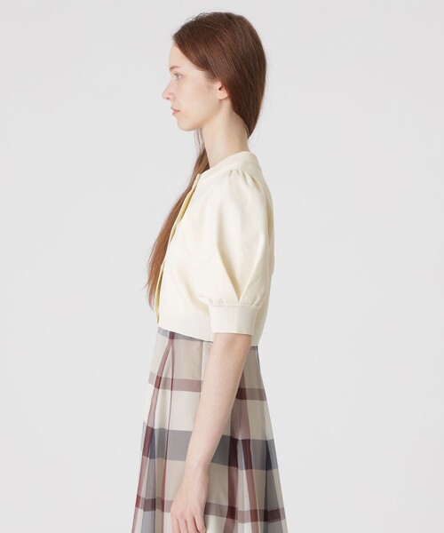【美人百花コラボ】ショートカーディガン　ブルーレーベルクレストブリッジ BLUE LABEL CRESTBRIDGE カーディガン 「美人百花コラボ