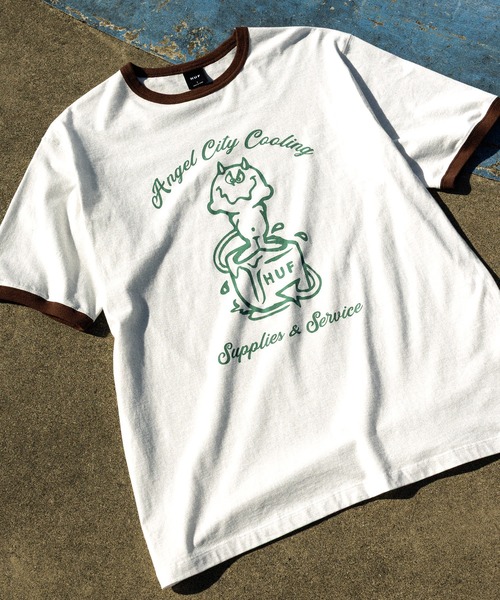 Huf リンガーTシャツ HUF｜FULL SERVICE REVERSIBLE RINGER TEE / HUF ハフ リンガーT