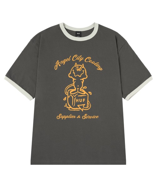 Huf リンガーTシャツ HUF｜FULL SERVICE REVERSIBLE RINGER TEE / HUF ハフ リンガーT