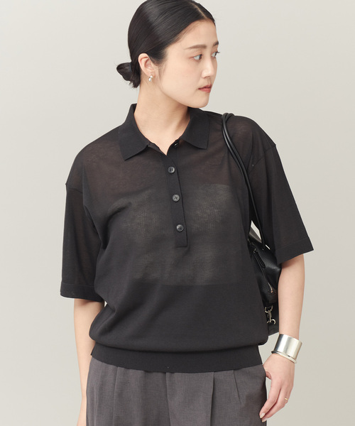 journal standard L'essage ニット セーター シアーポロシャツ