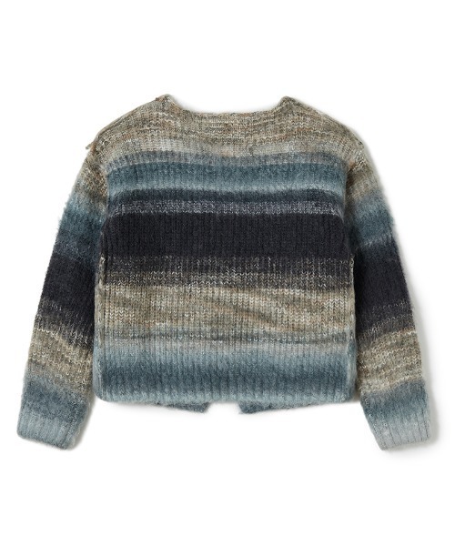 「PERVERZE」 ニットカーディガン ONE SIZE グリーン レディース_画像2