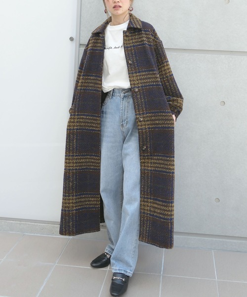 「CORNERS」 ステンカラーコート L ブラウン レディース_画像5