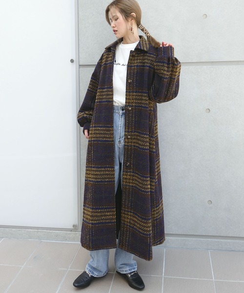 「CORNERS」 ステンカラーコート L ブラウン レディース_画像6