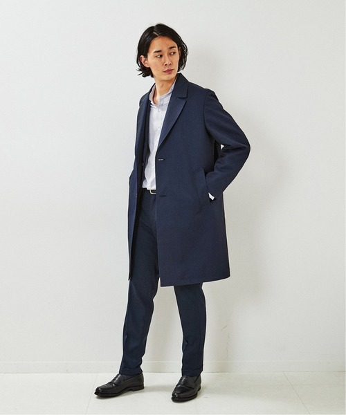 「EDIFICE」 チェスターコート SMALL ベージュ メンズ_画像4