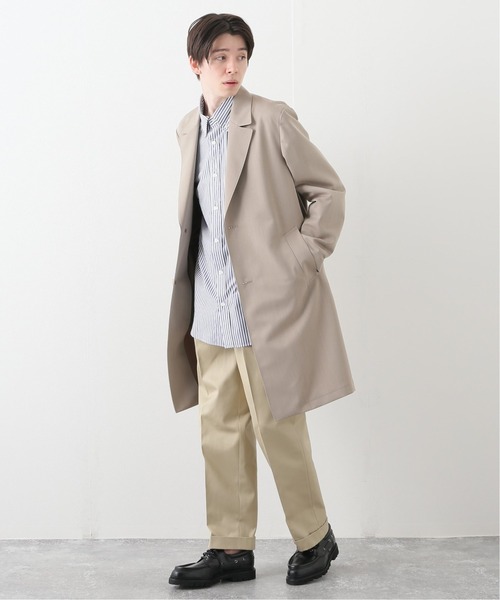 「EDIFICE」 チェスターコート SMALL ベージュ メンズ_画像8