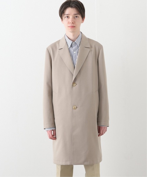 「EDIFICE」 チェスターコート SMALL ベージュ メンズ_画像9