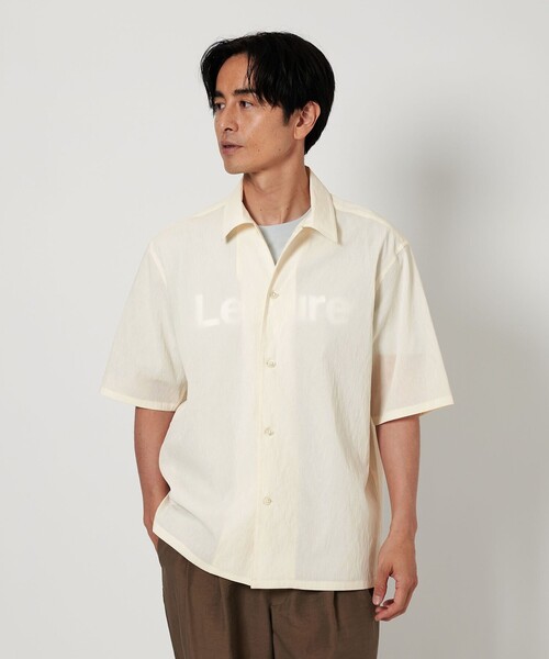 beauty＆youth キャンプカラーシャツ【接触冷感】　Ｍサイズ BEAUTY＆YOUTH UNITED ARROWS シャツ ヨウリュウ キャンプカラー