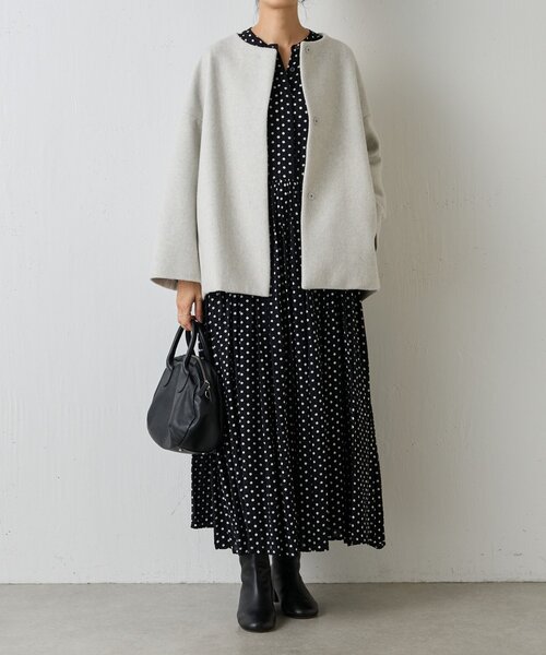 BEARDSLEY ドットギャザーワンピース BEARDSLEY｜ドットギャザーワンピース | Rakuten Fashion(楽天