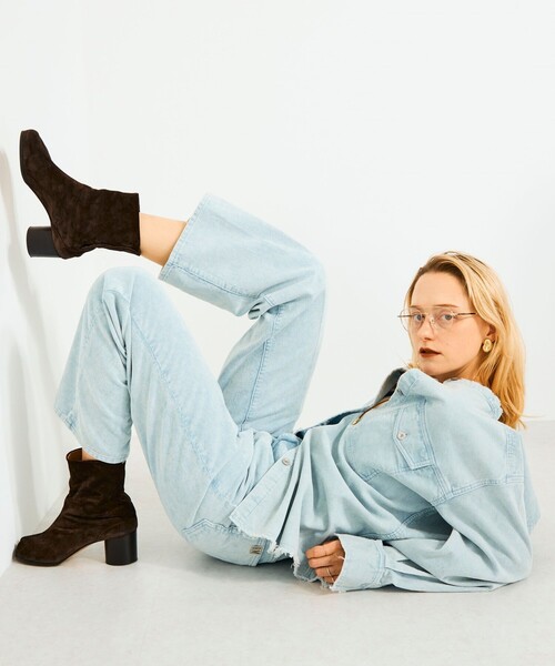Rie Miller（リエミラー） ブラウス シャツ 「RM denim」硫化染