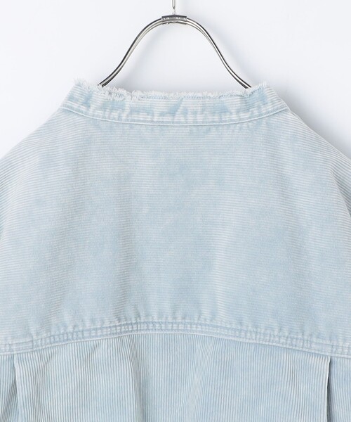 Rie Miller ブラウス シャツ 「RM denim」硫化染コーデュロイ
