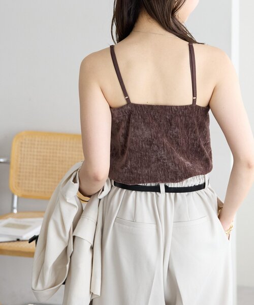 Discoat（ディスコート） キャミソール 「サイズ展開あり」杢ベロア