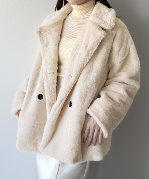 mipiarl ステンカラーコート コート ステンカラーファーミドルコート