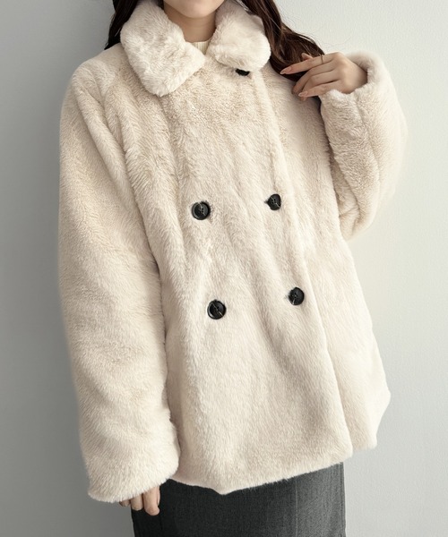 mipiarl ステンカラーコート コート ステンカラーファーミドルコート