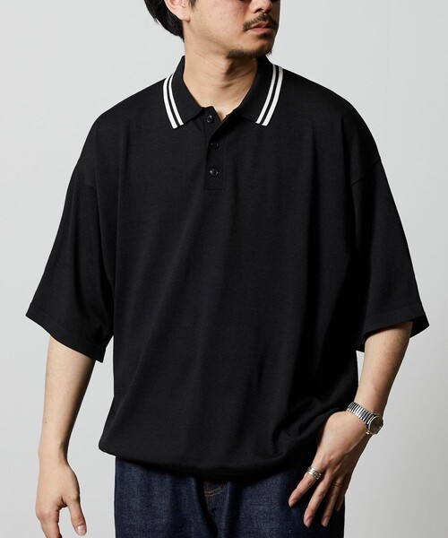 ダークネイビー 半袖ポロシャツ FREAK'S STORE 「FREAK'S STORE」 半袖ポロシャツ MEDIUM