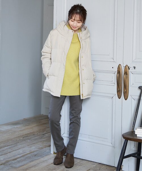 ikka（イッカ） ダウンジャケット M ベージュ レディース : ZOZOTOWN